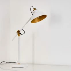 Hofstein Luven Tischleuchte LED Weiß, 1-flammig -Bürolampen Verkäufe luven tischleuchte h3287231 do1 13