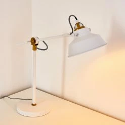 Hofstein Luven Tischleuchte LED Weiß, 1-flammig -Bürolampen Verkäufe luven tischleuchte h3287231 do1 14