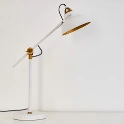 Hofstein Luven Tischleuchte LED Weiß, 1-flammig -Bürolampen Verkäufe luven tischleuchte h3287231 do1 16