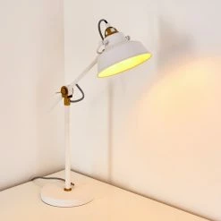 Hofstein Luven Tischleuchte LED Weiß, 1-flammig -Bürolampen Verkäufe luven tischleuchte h3287231 do1 9