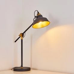 Hofstein Luven Tischleuchte Schwarz, 1-flammig, Fernbedienung -Bürolampen Verkäufe luven tischleuchte h3287255 do1 2