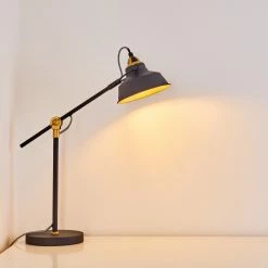 Hofstein Luven Tischleuchte Schwarz, 1-flammig, Fernbedienung -Bürolampen Verkäufe luven tischleuchte h3287255 do1 3