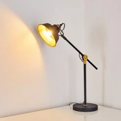 Hofstein Luven Tischleuchte Schwarz, 1-flammig, Fernbedienung -Bürolampen Verkäufe luven tischleuchte h3287255 do1 6