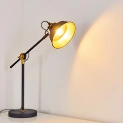 Hofstein Luven Tischleuchte Schwarz, 1-flammig, Fernbedienung -Bürolampen Verkäufe luven tischleuchte h3287255 do1 7