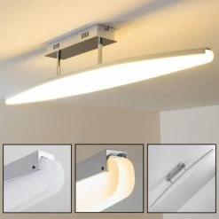 Brilliant Leuchten Madoc Deckenleuchte LED Chrom, 1-flammig