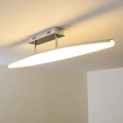 Brilliant Leuchten Madoc Deckenleuchte LED Chrom, 1-flammig -Bürolampen Verkäufe madoc deckenleuchte h3009543 12