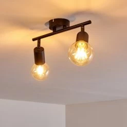 Hofstein Maidford Deckenleuchte Schwarz, 2-flammig -Bürolampen Verkäufe maidford deckenleuchte h3357897 11