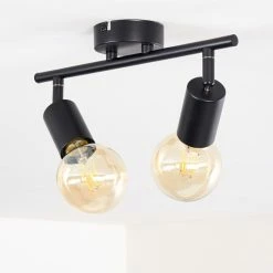 Hofstein Maidford Deckenleuchte Schwarz, 2-flammig -Bürolampen Verkäufe maidford deckenleuchte h3357897 3