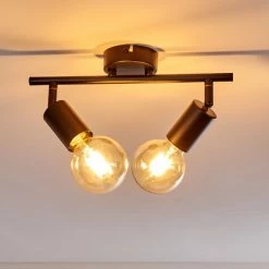 Hofstein Maidford Deckenleuchte Schwarz, 2-flammig -Bürolampen Verkäufe maidford deckenleuchte h3357897 5