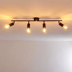 Hofstein Maidford Deckenleuchte Schwarz, 4-flammig -Bürolampen Verkäufe maidford deckenleuchte h3357910 6