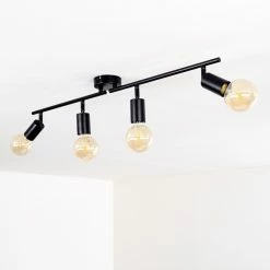 Hofstein Maidford Deckenleuchte Schwarz, 4-flammig -Bürolampen Verkäufe maidford deckenleuchte h3357910 9