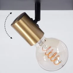 Hofstein Malao Deckenleuchte Messing, Schwarz, 4-flammig 15 Hofstein Malao Deckenleuchte Messing, Schwarz, 4-flammig -Bürolampen Verkäufe malao deckenleuchte h3019337 5