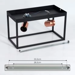 Hofstein Malao Deckenleuchte Schwarz, Roségold, 2-flammig -Bürolampen Verkäufe malao deckenleuchte h3019429 4