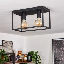 Hofstein Malao Deckenleuchte Schwarz, 2-flammig -Bürolampen Verkäufe malao deckenleuchte h3019481 10