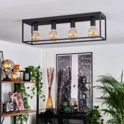 Hofstein Malao Deckenleuchte Schwarz, 4-flammig -Bürolampen Verkäufe malao deckenleuchte h3019504 10