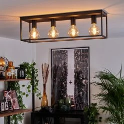 Hofstein Malao Deckenleuchte Schwarz, 4-flammig -Bürolampen Verkäufe malao deckenleuchte h3019504 8