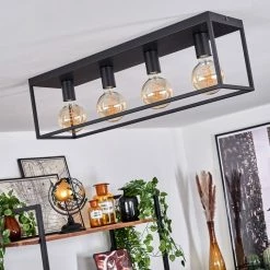 Hofstein Malao Deckenleuchte Schwarz, 4-flammig -Bürolampen Verkäufe malao deckenleuchte h3019504 9