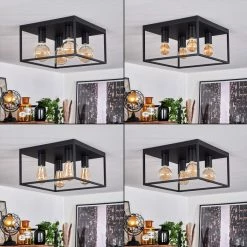 Hofstein Malao Deckenleuchte Schwarz, 4-flammig -Bürolampen Verkäufe malao deckenleuchte h3019511 1