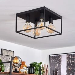 Hofstein Malao Deckenleuchte Schwarz, 4-flammig -Bürolampen Verkäufe malao deckenleuchte h3019511 10