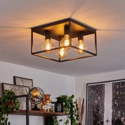 Hofstein Malao Deckenleuchte Schwarz, 4-flammig -Bürolampen Verkäufe malao deckenleuchte h3019511 8