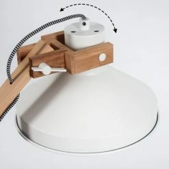 Hofstein Manothe Tischleuchte Weiß, Naturfarben, 1-flammig -Bürolampen Verkäufe manothe tischleuchte h3535288 2