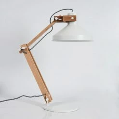 Hofstein Manothe Tischleuchte Weiß, Naturfarben, 1-flammig -Bürolampen Verkäufe manothe tischleuchte h3535288 7