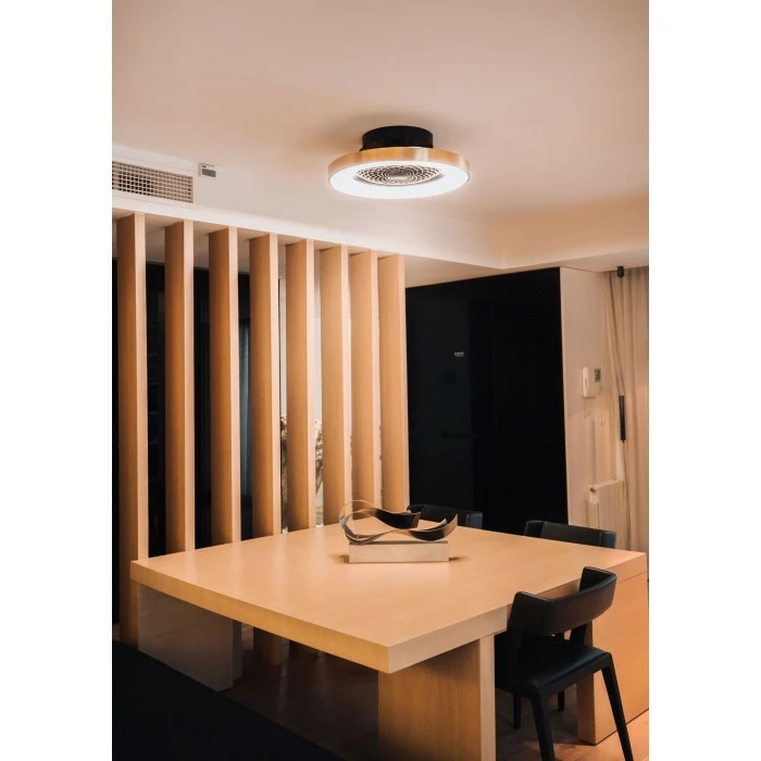 Mantra TIBET Deckenventilator LED Schwarz, Gold, 1-flammig, Fernbedienung 3 Mantra TIBET Deckenventilator LED Schwarz, Gold, 1-flammig, Fernbedienung – Bild 3