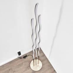 Hofstein Mapleton Stehleuchte LED Nickel-Matt, 3-flammig, Fernbedienung -Bürolampen Verkäufe mapleton stehleuchte h3009567 16