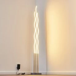 Hofstein Mapleton Stehleuchte LED Nickel-Matt, 3-flammig, Fernbedienung -Bürolampen Verkäufe mapleton stehleuchte h3009567 7