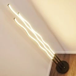 Hofstein Mapleton Stehleuchte LED Schwarz, 3-flammig, Fernbedienung -Bürolampen Verkäufe mapleton stehleuchte h3271278 do2 11