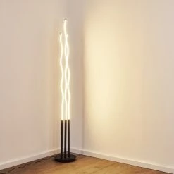 Hofstein Mapleton Stehleuchte LED Schwarz, 3-flammig, Fernbedienung -Bürolampen Verkäufe mapleton stehleuchte h3271278 do2 12