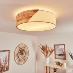 Hofstein Mjelstad Deckenleuchte Braun, Weiß, 2-flammig -Bürolampen Verkäufe mjelstad deckenleuchte h3433850 10