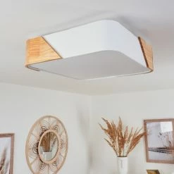 Hofstein Mjelstad Deckenleuchte Braun, Weiß, 2-flammig -Bürolampen Verkäufe mjelstad deckenleuchte h3433874 12