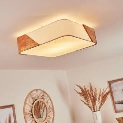 Hofstein Mjelstad Deckenleuchte Braun, Weiß, 2-flammig -Bürolampen Verkäufe mjelstad deckenleuchte h3433874 3