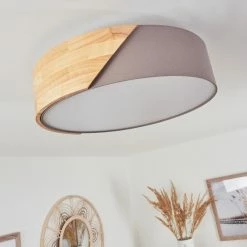 Hofstein Mjelstad Deckenleuchte Grau, Braun, Weiß, 2-flammig -Bürolampen Verkäufe mjelstad deckenleuchte h3433935 1