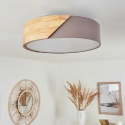 Hofstein Mjelstad Deckenleuchte Grau, Braun, Weiß, 2-flammig -Bürolampen Verkäufe mjelstad deckenleuchte h3433935 11