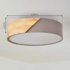 Hofstein Mjelstad Deckenleuchte Grau, Braun, Weiß, 2-flammig -Bürolampen Verkäufe mjelstad deckenleuchte h3433935 3