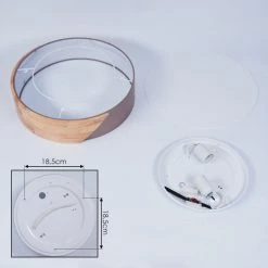 Hofstein Mjelstad Deckenleuchte Grau, Braun, Weiß, 2-flammig -Bürolampen Verkäufe mjelstad deckenleuchte h3433935 4