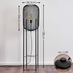 Hofstein Moholm Stehleuchte Schwarz, 1-flammig -Bürolampen Verkäufe moholm stehleuchte h3378724 1