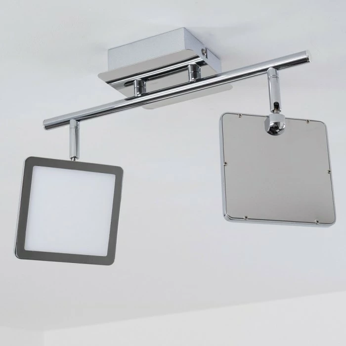 Hofstein Monteria Deckenleuchte LED Chrom, 2-flammig 15 Hofstein Monteria Deckenleuchte LED Chrom, 2-flammig – Bild 15