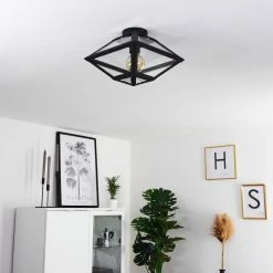 Hofstein Moraira Deckenleuchte Schwarz, 1-flammig -Bürolampen Verkäufe moraira deckenleuchte h3368848 12