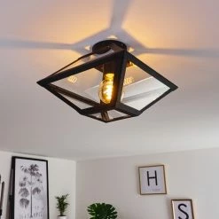 Hofstein Moraira Deckenleuchte Schwarz, 1-flammig -Bürolampen Verkäufe moraira deckenleuchte h3368848 6