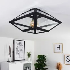 Hofstein Moraira Deckenleuchte Schwarz, 1-flammig 21 Hofstein Moraira Deckenleuchte Schwarz, 1-flammig -Bürolampen Verkäufe moraira deckenleuchte h3368862 4