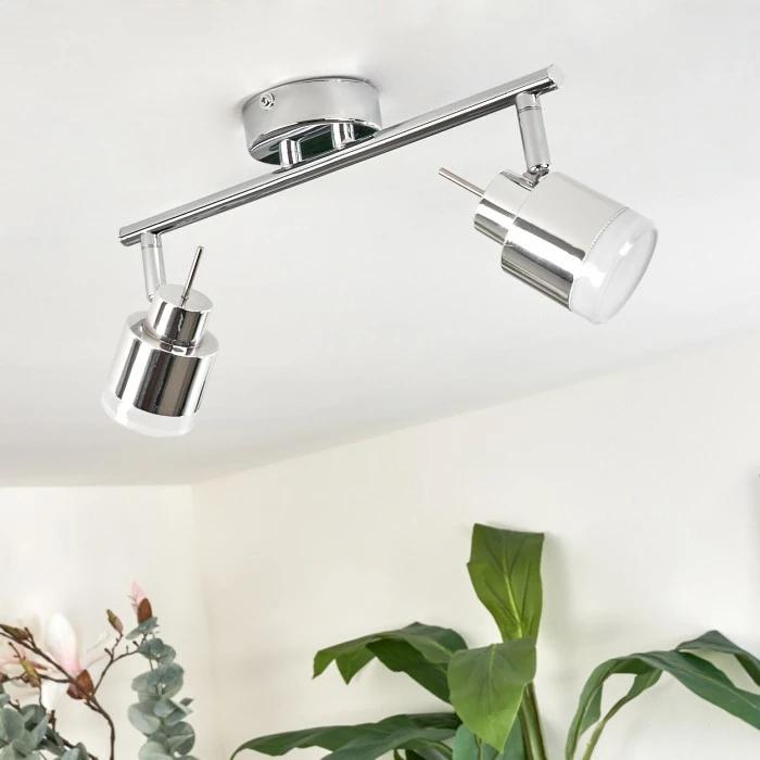 Hofstein Morges Deckenleuchte LED Chrom, 2-flammig 2 Hofstein Morges Deckenleuchte LED Chrom, 2-flammig – Bild 2