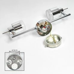 Hofstein Morges Deckenleuchte LED Chrom, 2-flammig 17 Hofstein Morges Deckenleuchte LED Chrom, 2-flammig -Bürolampen Verkäufe morges deckenleuchte h3446973 4