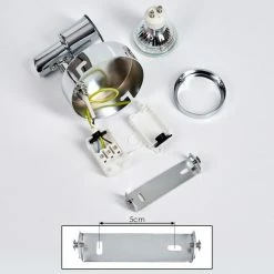 Hofstein Morges Deckenleuchte LED Chrom, 1-flammig -Bürolampen Verkäufe morges deckenleuchte h3458600 4