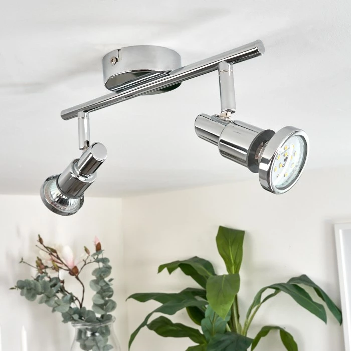 Hofstein Morges Deckenleuchte LED Chrom, 2-flammig 2 Hofstein Morges Deckenleuchte LED Chrom, 2-flammig – Bild 2