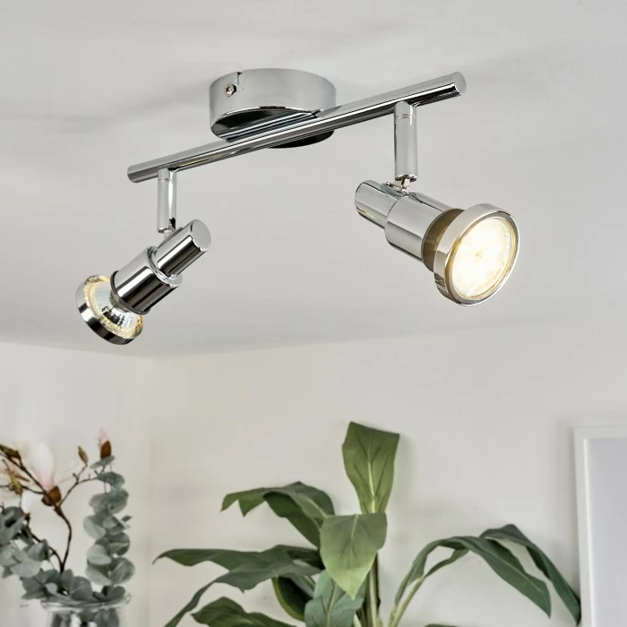 Hofstein Morges Deckenleuchte LED Chrom, 2-flammig 9 Hofstein Morges Deckenleuchte LED Chrom, 2-flammig – Bild 9