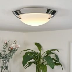 Hofstein Morges Deckenleuchte LED Chrom, 1-flammig -Bürolampen Verkäufe morges deckenleuchte h3458808 8