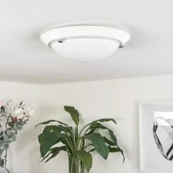 Hofstein Morges Deckenleuchte Weiß, 1-flammig -Bürolampen Verkäufe morges deckenleuchte h3547311 4